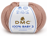 Lana Merina DMC 100% Baby 3  136 rosa nude