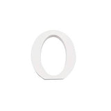Letra O Madera Blanca 11 Cm