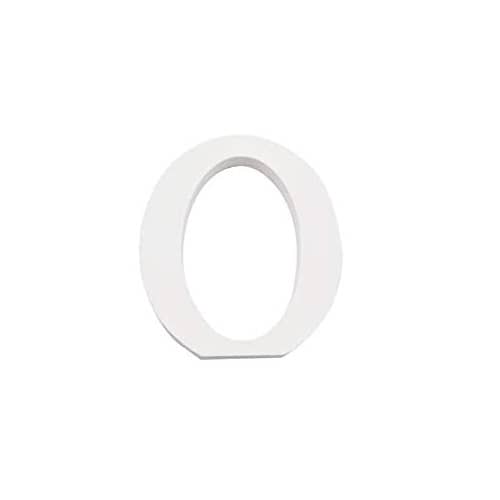 Letra O Madera Blanca 11 Cm