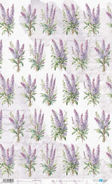 Papel de Arroz 57x33 Cm La Vie en Fleurs Lilac V