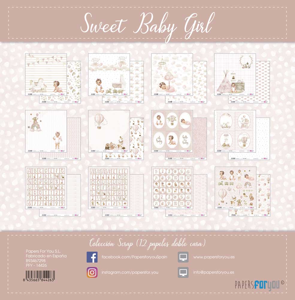 Block 30x30 Sweet Baby Girl