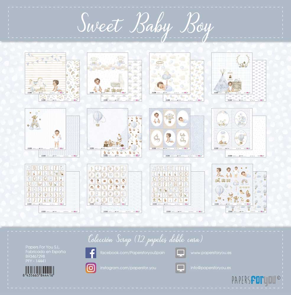 Block 30x30 Sweet Baby Boy