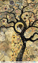Papel De Arroz 54X33 Cm Abstract Art Woman in Tree