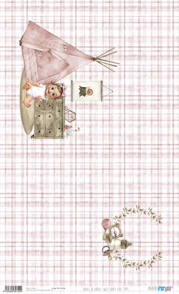 Papel De Arroz 54X33 Cm Sweet Baby Girl Tippi