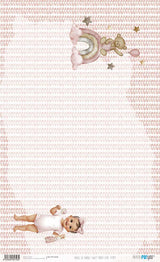 Papel De Arroz 54X33 Cm Sweet Baby Girl Teddy