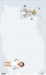 Papel De Arroz 54X33 Cm Sweet Baby Boy Teddy