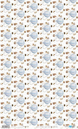 Papel De Arroz 54x33 Cm Baby Boy Balloons