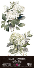 Decor transfer 15x30 Hortensias 4 Hojas