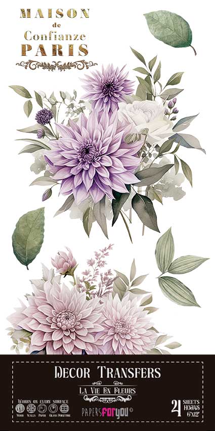 Decor transfer 60x90 Rosas
