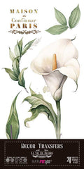 Decor transfer 15x30 Lirios 4 Hojas