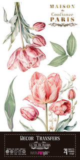Decor transfer 15x30 Tulipanes 4 Hojas