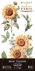 Decor transfer 15x30 Girasoles 4 Hojas