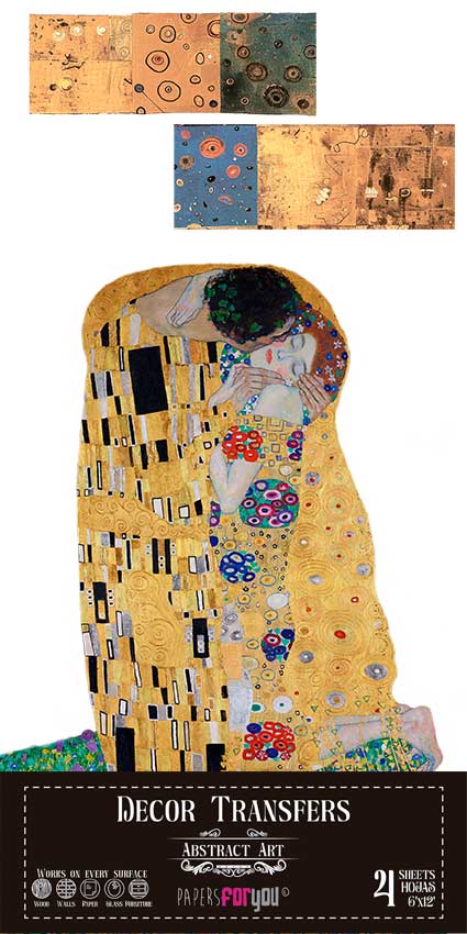 Decor transfer 15x30 Abstract Art 4 Hojas
