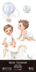 Decor transfer 15x30  Sweet Baby Boy 4 Hojas