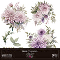 Decor transfer 30x30 Dalias 2 hojas
