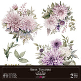 Decor transfer 30x30 Dalias 2 hojas