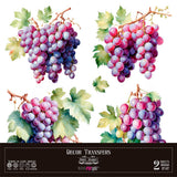 Decor transfer 30x30 Racimos Uvas 2 hojas