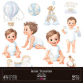 Decor transfer 30x30 Sweet Baby Boy 2 hojas