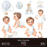 Decor transfer 30x30 Sweet Baby Boy 2 hojas