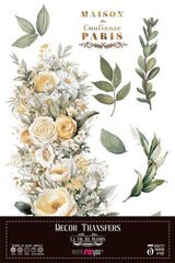 Decor transfer 20x30 Margaritas 3 hojas