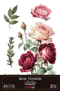 Decor transfer 20x30 Rosas 3 hojas