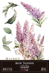 Decor transfer 20x30 Lilas 3 hojas