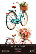 Decor transfer 20x30 Bicicletas 3 hojas