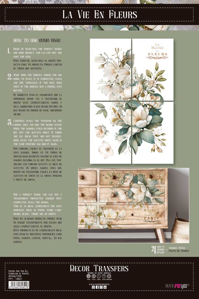 Decor transfer 60x90 Magnolias
