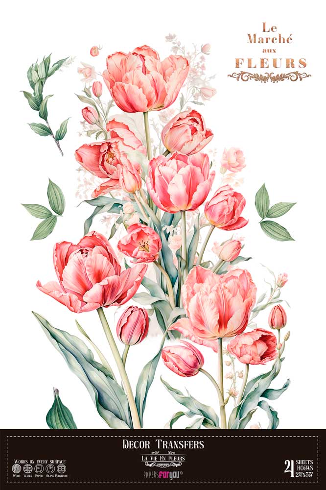Decor transfer 60x90 Tulipanes