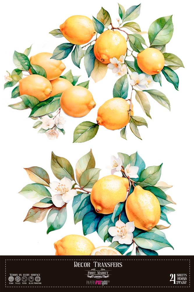 Decor transfer 60x90 Limones