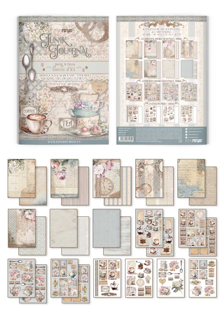Junk journal Home&Deco Coffe and Tea PFY din A4