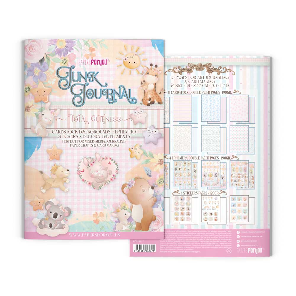 Junk journal Total Cuteness dinA4