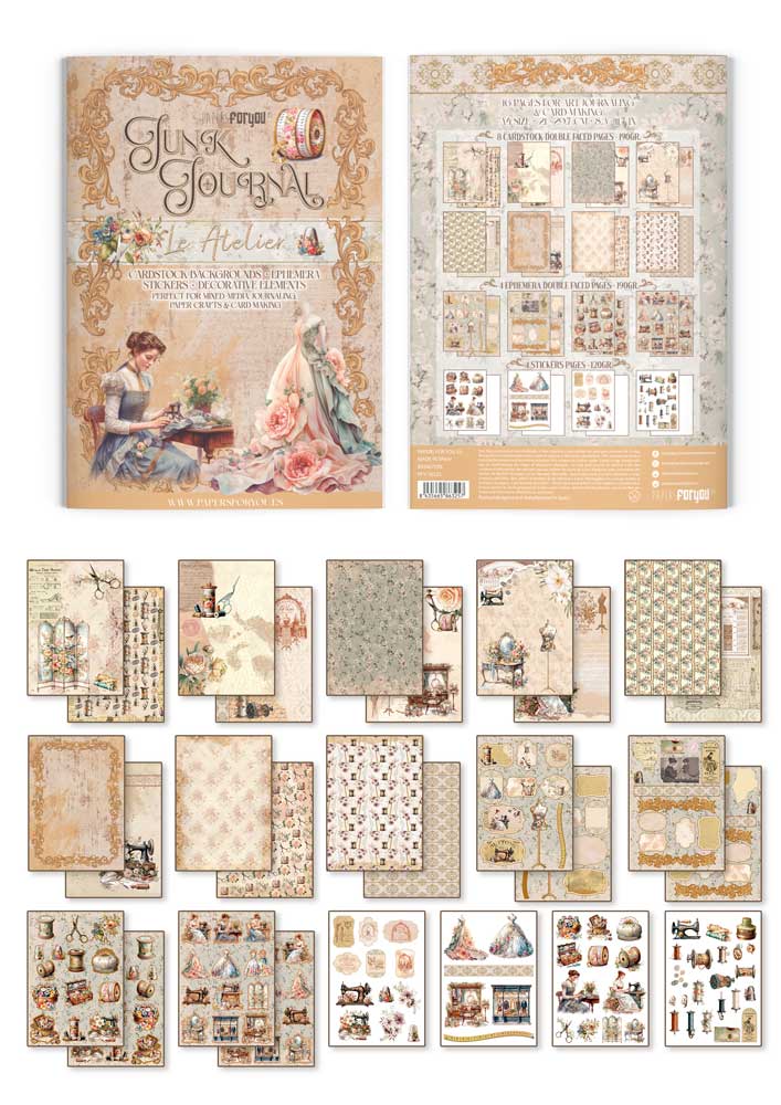 Junk journal L'Atelier PFY A4