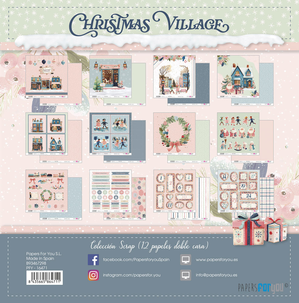 Block 30x30 Christmas Village collection PFY