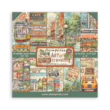 Block 30x30 de Scrapbooking 10 hojas (12"x12") 2 caras - Art of Travelling
