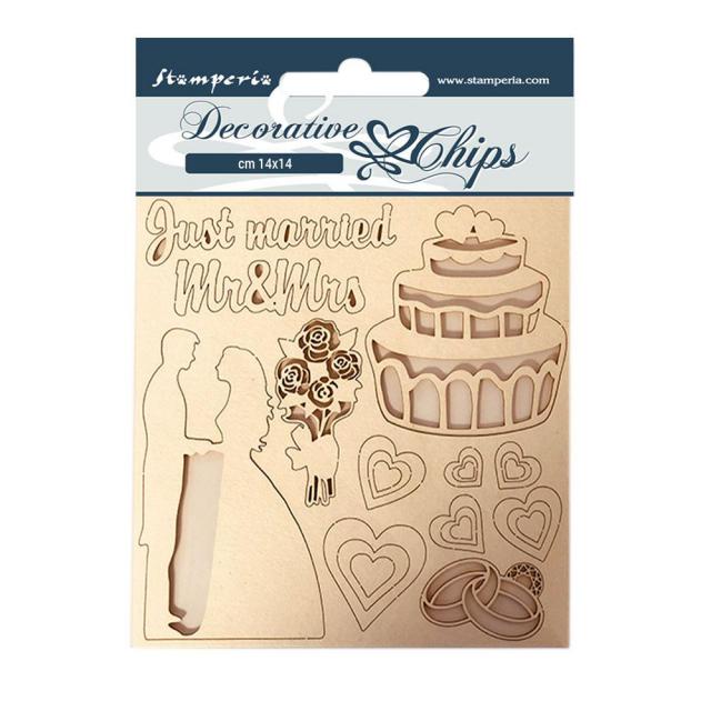 Decorative Chips Just Married