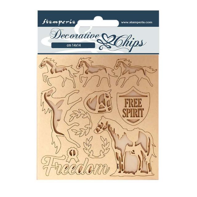 Decorative Chips Romantic Horses