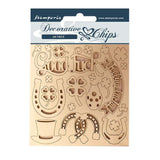 Decorative Chips Romantic Horses Good Luck
