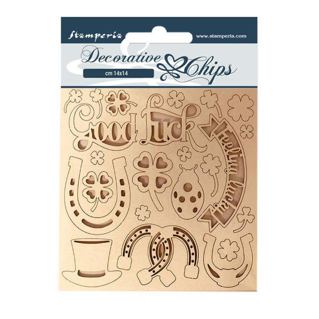 Decorative Chips Romantic Horses Good Luck