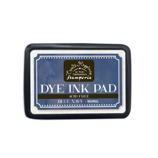 Tinta Dye Ink Pad Azul Marino WKPR03