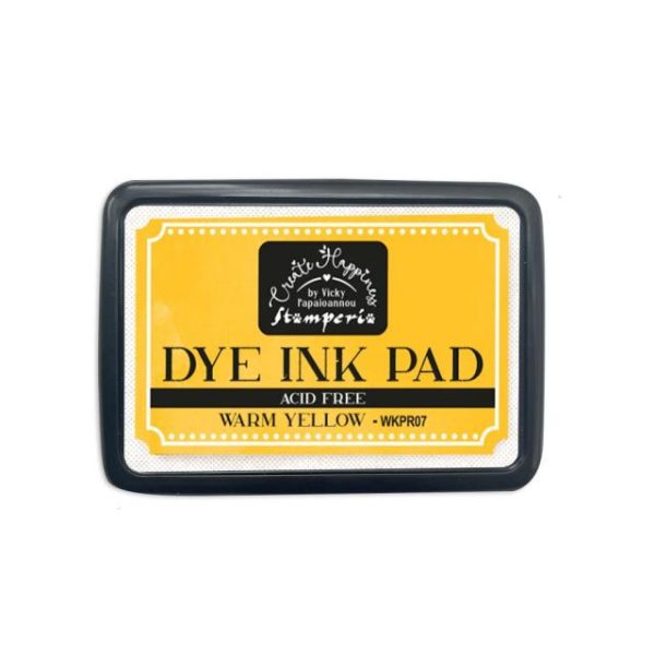 Tinta Dye Ink Pad Amarillo Cálido