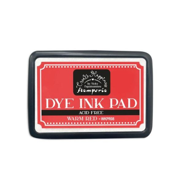 Tinta Dye Ink Pad Rojo Cálido