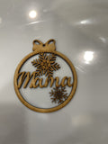 Bolas Madera Dm Personalizadas Papá