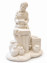 Figura de escayola Alfarero