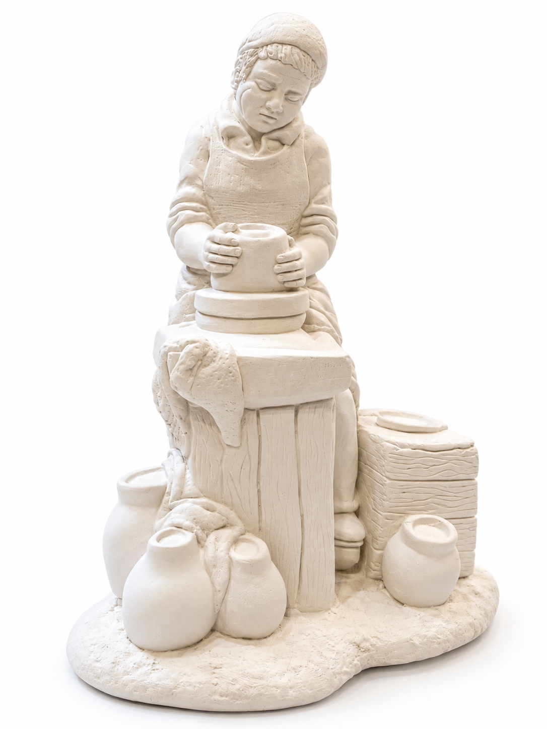 Figura de escayola Alfarero