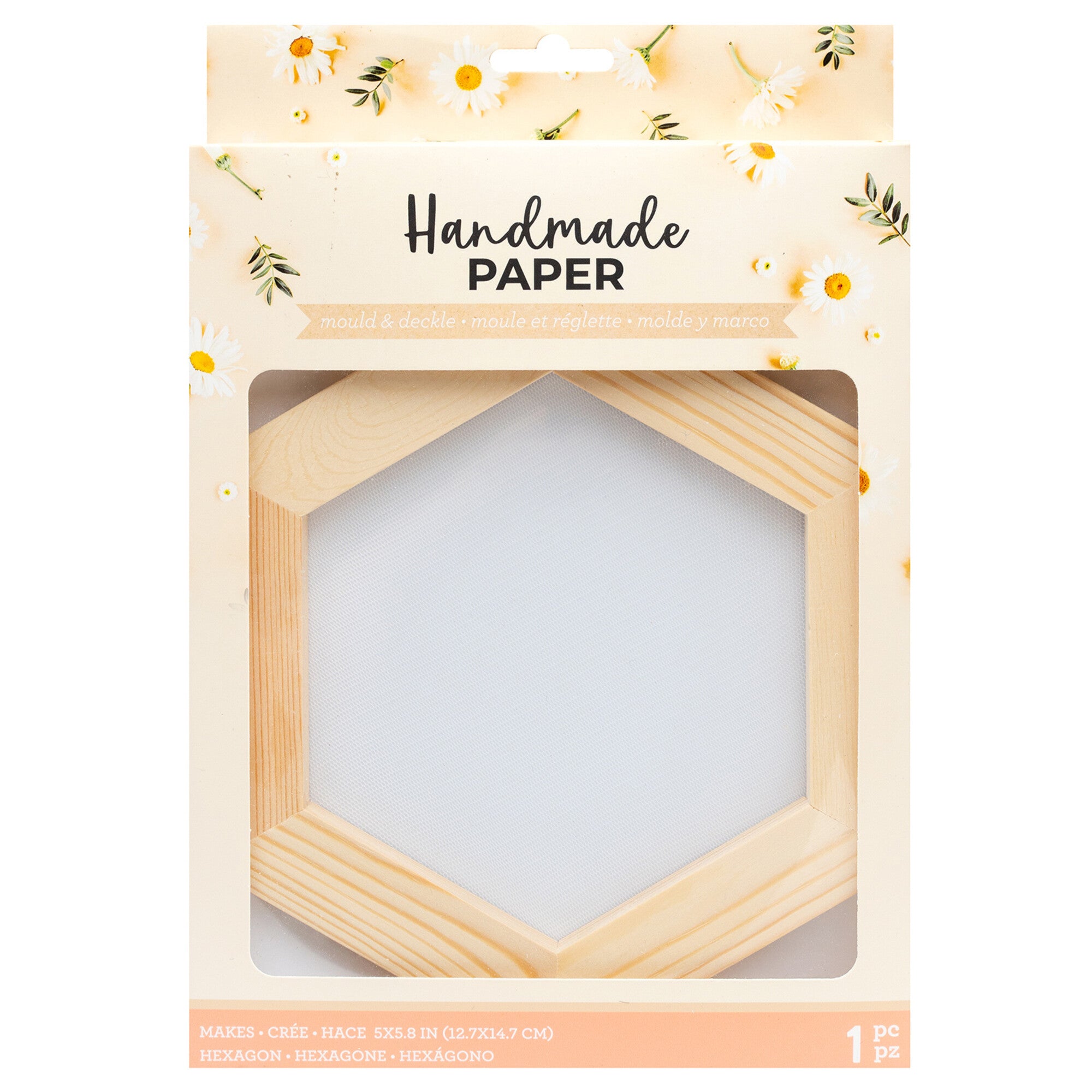 Molde y Marco Hexágono para fabricación de papel