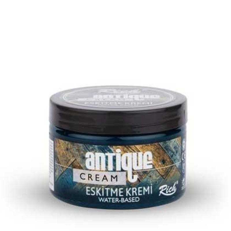 Antique Cream Petrol green