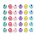 Pack Bola Azul Chupeteros Abalorio Madera 18 Mm