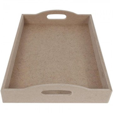 Bandeja MDF  con Asas curvas  35x25x7
