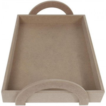 Bandeja MDF  con Asas Semicircular 36,5*25*7,3